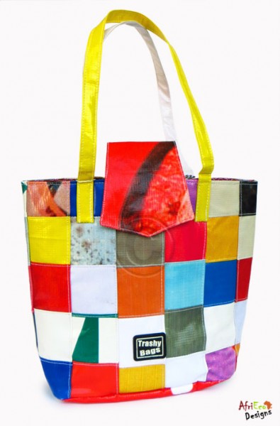 Upcycling-Handtasche Patchwork versch. Muster